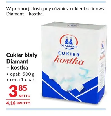 Cukier biały Diamant kostka promocja w Makro
