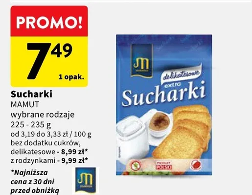 Sucharki promocja w Intermarche