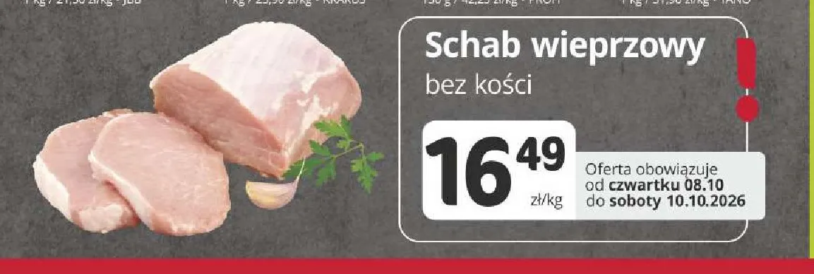Schab wieprzowy bez kości promocja w Marketvita