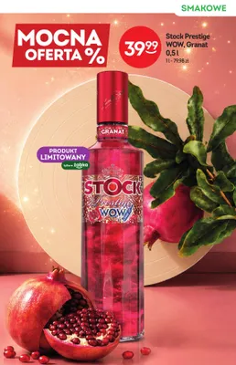 Wódka Stock Prestige WOW Granat promocja w Żabka