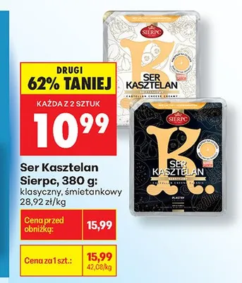 Ser Kasztelan Sierpc promocja w Biedronka