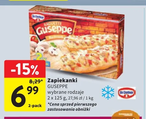 Zapiekanki Guseppe 2-pak promocja w Intermarche