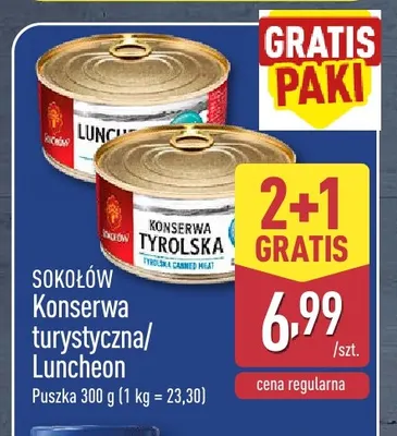 Konserwa Luncheon Sokołów promocja w Aldi