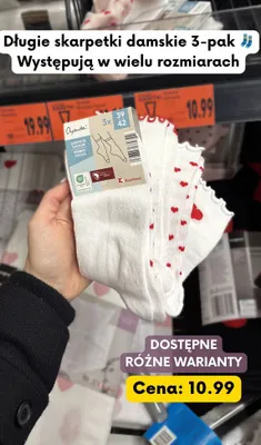 Skarpetki damskie długie 3-pak promocja w Kaufland