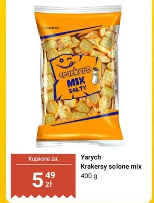 Krakersy solone mix Yarych promocja w Dino