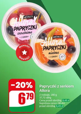 Papryczki miodowe z serkiem Allora promocja w Dino