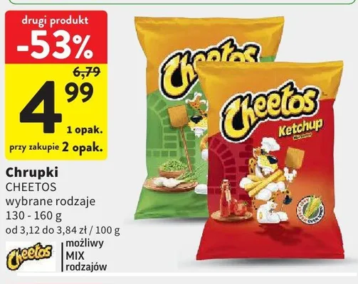 Chrupki Cheetos promocja w Intermarche