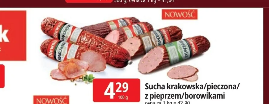 Sucha krakowska pieczona Olewnik promocja w Leclerc