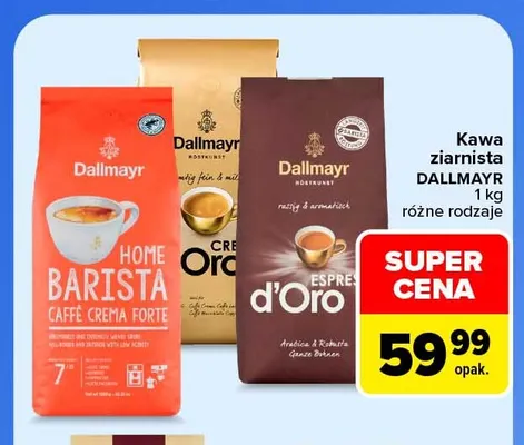 Kawa ziarnista Home Barista Caffè Crema Forte Dallmayr promocja w Carrefour