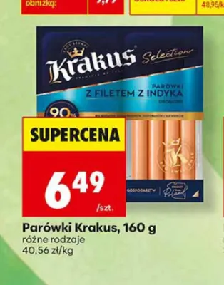 Parówki Krakus promocja w Biedronka