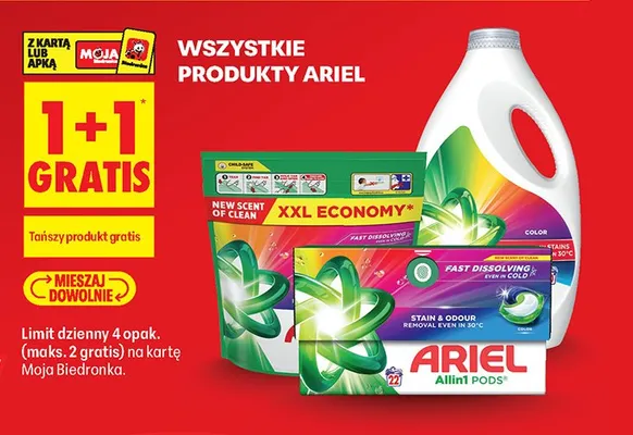 Produkty Ariel promocja w Biedronka
