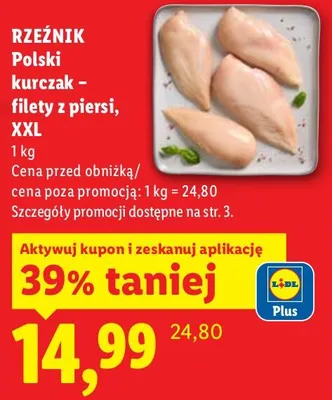 Polski kurczak - filety z piesi XXL promocja w Lidl