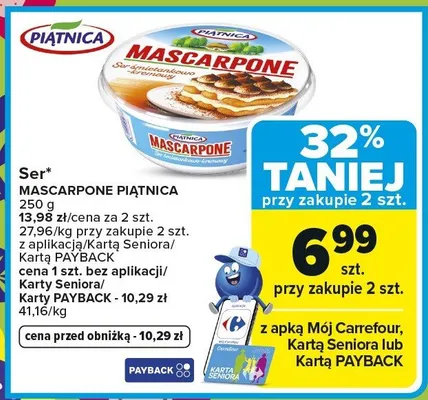 Ser mascarpone promocja w Carrefour