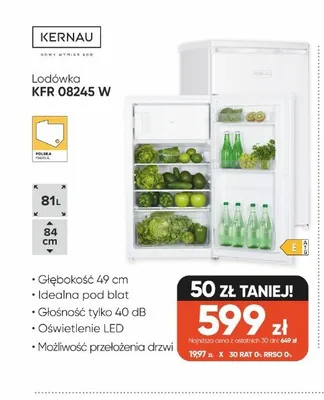 Lodówka Kernau KFR 08245W promocja w Max Elektro