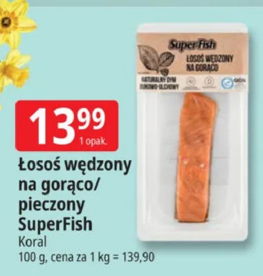 Łosoś wędzony na gorąco/pieczony promocja w Leclerc