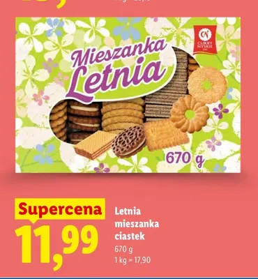 Letnia mieszanka ciastek Cukry Nyskie promocja w Lidl