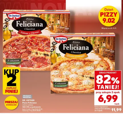 Pizza Feliciana Classica Salame e Chorizo promocja w Kaufland