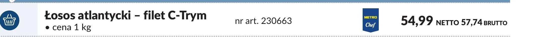 Łosoś atlantycki filet C-Trym promocja w Makro