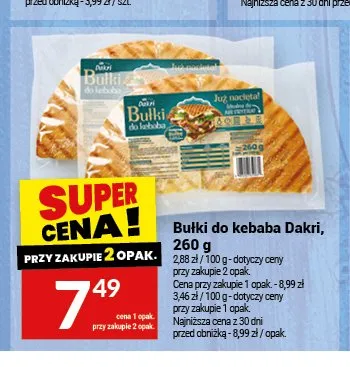 Bułki do kebaba Dakri promocja w Twój Market