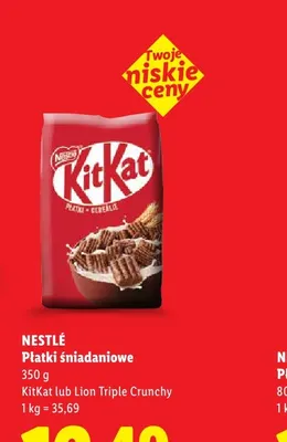 Płatki śniadaniowe Nestlé KitKat promocja w Lidl
