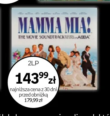 Płyta winylowa Mamma Mia! The Movie Soundtrack 2LP promocja w Empik