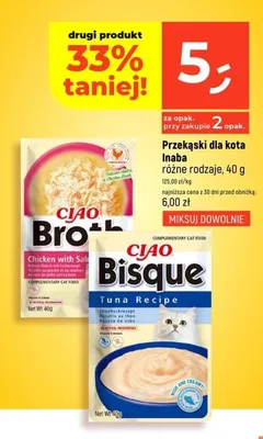 Przekąski dla kota Inaba Ciao Broth promocja w Dealz