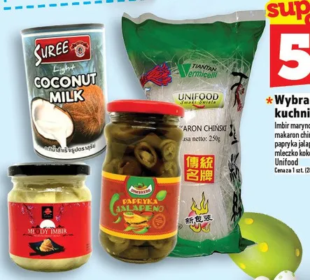 Wybrane produkty kuchni azjatyckiej promocja w TOPAZ