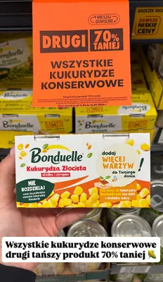 Kukurydza Złocista słodka i chrupka Bonduelle 2-pak promocja w Biedronka