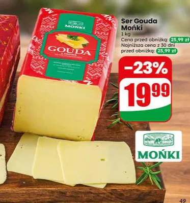 Ser Gouda Mońki promocja w Dino