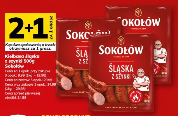 Kiełbasa śląska z szynki Sokołów promocja w Hitpol
