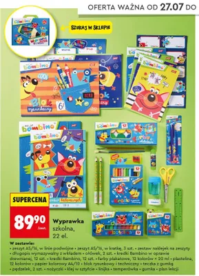 Wyprawka szkolna Bambino promocja w Biedronka