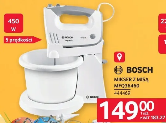 Mikser z misą Bosch MFQ36460 promocja w Selgros