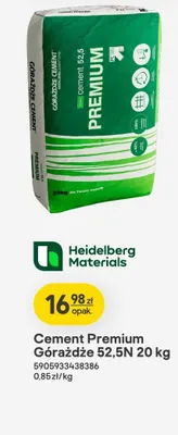 Cement Premium Górażdże 52,5N Heidelberg Materials promocja w Castorama