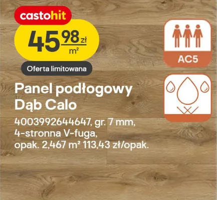 Panel podłogowy Dąb Calo promocja w Castorama