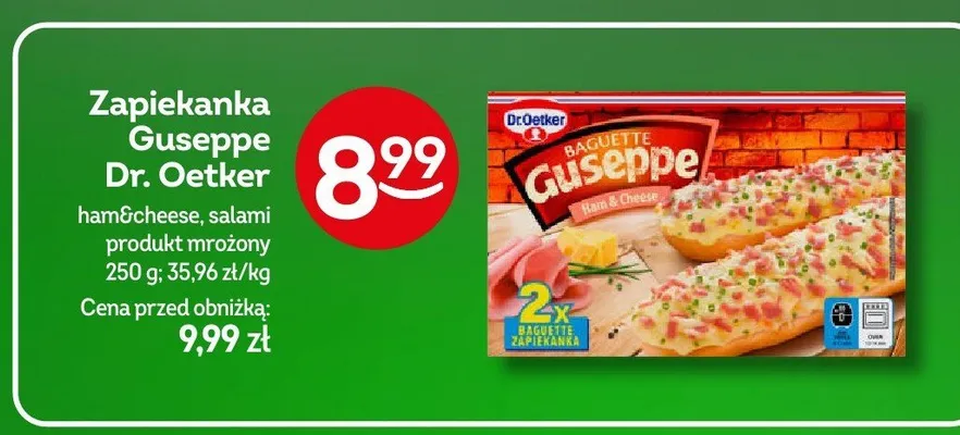 Zapiekanka Guseppe Dr. Oetker ham&cheese promocja w Żabka