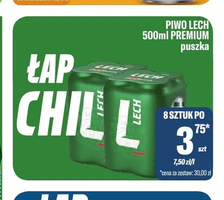 Piwo Lech Premium promocja w Tomi Markt