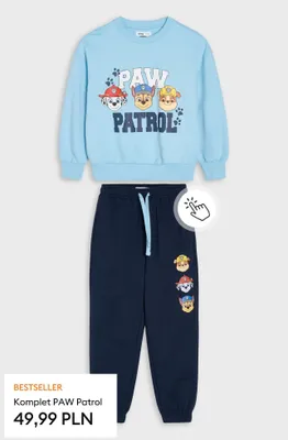 Komplet dziecięcy PAW Patrol Sinsay promocja w Sinsay