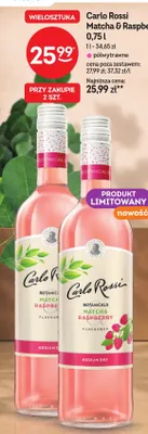 Wino różowe Carlo Rossi Matcha & Raspberry promocja w Żabka