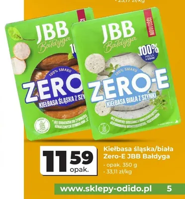 Kiełbasa śląska z szynki JBB Bałdyga Zero promocja w Odido