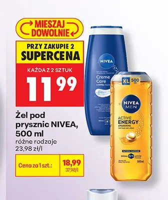 Żel pod prysznic Nivea Creme Care promocja w Biedronka