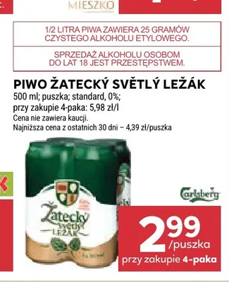 Piwo Žatecký Světlý Ležák promocja w Stokrotka