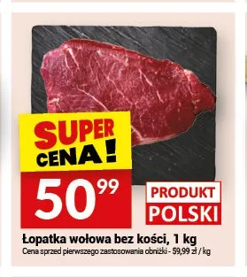 Łopatka wołowa bez kości promocja w Twój Market