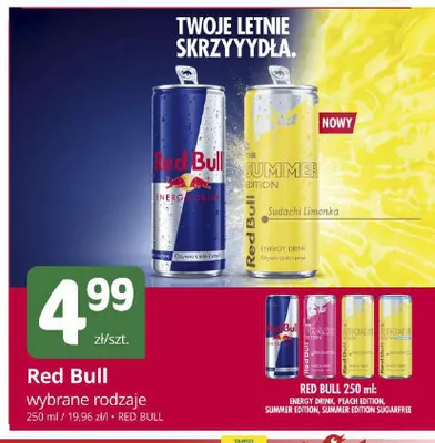 Napój energetyzujący Red Bull Red Edition promocja w Marketvita