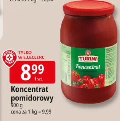 Koncentrat pomidorowy promocja w Leclerc