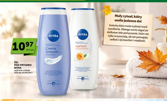Żel pod prysznic Nivea Creme Smooth promocja w ABC