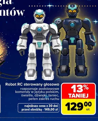 Robot RC sterowany głosowo promocja w Carrefour Market