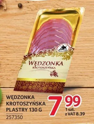 Wędzonka krotoszyńska plastry ZMB Białystok promocja w Selgros