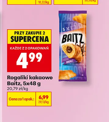 Rogaliki kakaowe Baitz 5-pak promocja w Biedronka