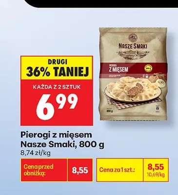 Pierogi z mięsem Nasze Smaki promocja w Biedronka