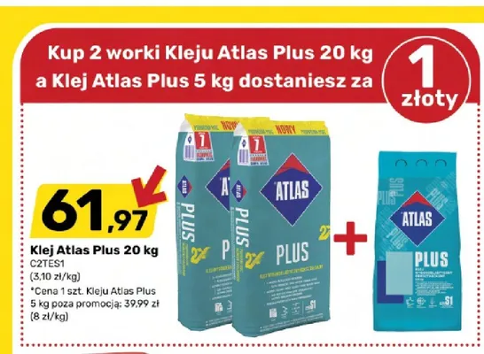 Klej Atlas Plus promocja w Bricomarche